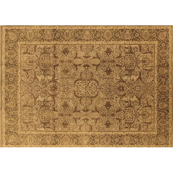 Ahgly Company Indoor Rectangle Oriental Brown Traditional Area Rugs, 5' x 7'