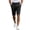 Black, variant on Men's 7 Inch Inseam Shorts, Lightweight Quick-Dry Flat Front Casual Shorts with Pockets, Pure Color Golf Business Outdoor Loose Fit Summer Shorts for Men Black L