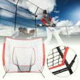 thumbnail image 2 of Anti-Slip Baseball Practicing Net, Children Baseball Practicing Net, With Rubber Foot Pad Sturdy And Durable Kid Training Equipment Kid Baseball Practicing Net, 2 of 8