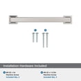 thumbnail image 5 of Amerock Lintel 5-1/16 inch (128mm) Center-to-Center Polished Nickel Cabinet Pull, 5 of 7