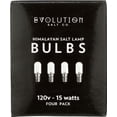 thumbnail image 3 of Evolution Himalayan Salt Lamp Bulbs, 15W Warm White Decorative Light Bulbs, 4 Pack, 3 of 3