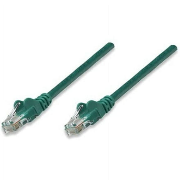 Intellinet Network Solutions Cat5e UTP Network Patch Cable, 14 ft (5.0 m), Green