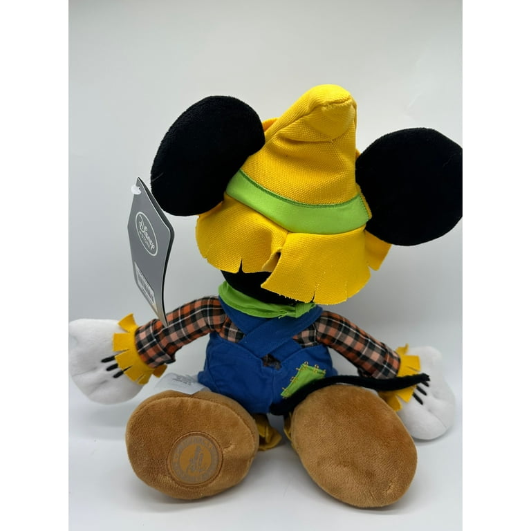 Disney Store Halloween Fall Mickey Scarecrow Plush New With Tag