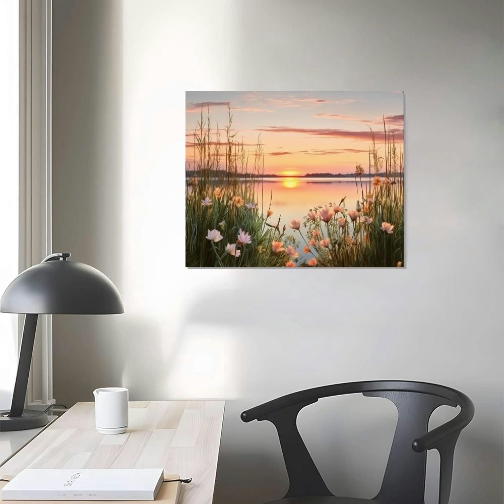 JEUXUS 20"x16" Framed Canvas Art Prints