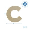 thumbnail image 2 of Wooden Letter C Cutouts 12", Pack of 3 Wooden Letters for Wall Decor, Home Decor, Crafts, and Party Decorations by Woodpeckers, 2 of 5