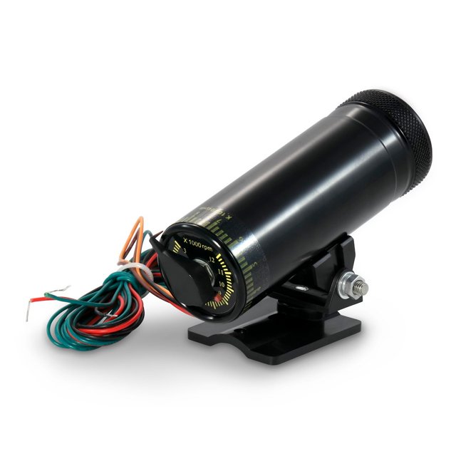 Proform Pièces Jauge Shift Light 67005C 3 000 RPM à 12 000 RPM Gamme; Diamètre 1-5/8 Pouce; Boîtier Noir; Réglage par Cadran Shift