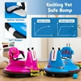thumbnail image 5 of Costway 12V Bumper Car for Kids Toddlers Electric Ride On Car Vehicle with 360° Spin Blue, 5 of 11