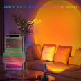 thumbnail image 3 of Sunset Lamp Projection LED Night Light Projector 180 Degree Rotation FYBTO tic Visual USB Port Million Colors Changing RGB Atmosphere Light for Bedroom Decor Photography with APP/Voice, 3 of 5