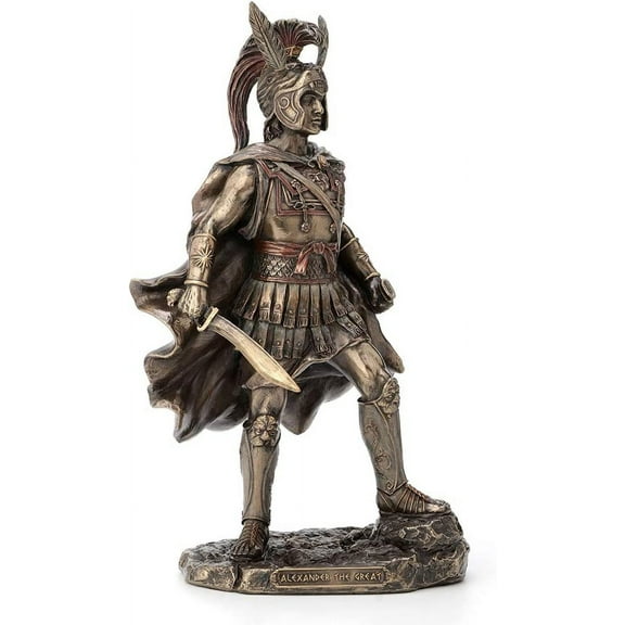 Veronese Design 12 Inch Alexander The Great Antique Bronze Finish Greek Roman Warrior Statue