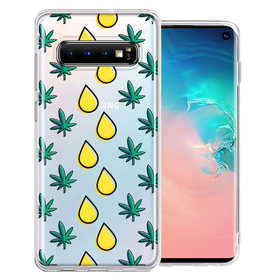 MUNDAZE for Samsung Galaxy S10 Plus Medicinal Drip Design Double Layer Phone Case Cover