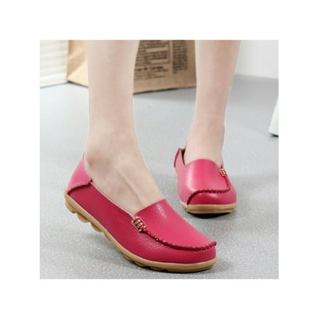 

Woobling Women s Comfort Walking Cute Flat Loafer Breathable Soft Walking Office Flats Shoes