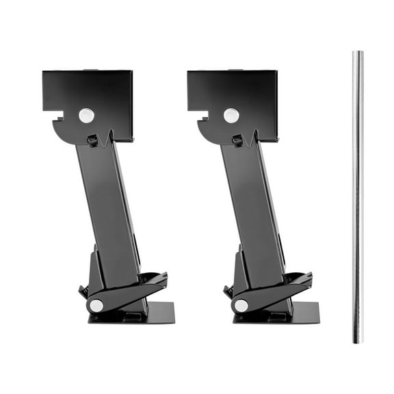 KFFKFF Telescoping Stabilizer Jack, Set of 2 Adjustable Folding Trailer Jacks for RVs and Trailers, 1000 lbs Capacity Each, Height Range 11.7 to 18.2 Inches
