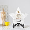 thumbnail image 3 of Sign ByLITA Life is Short, Make it Sweet, Wood Color Star Table Sign (6"x5"), 3 of 4