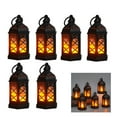 thumbnail image 1 of tssuouriy 2pcs/set Beauty To Space With Lanterns Decorative Indoor Flickering Candlelight black*6PCS 1Set, 1 of 6
