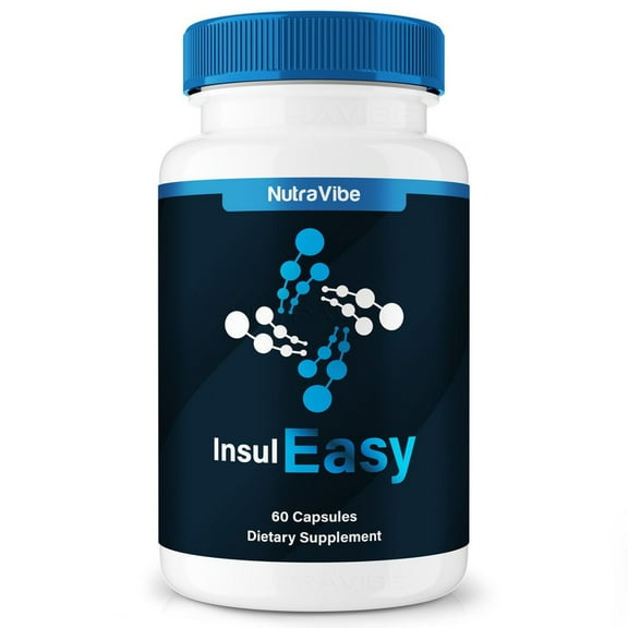 InsulEasy – Original Formula with a Clean Blend to Support Healthy Circulation, Natural Energy & Balanced Levels | Just 2 Easy-to-Swallow Pills Daily (60 Capsules)