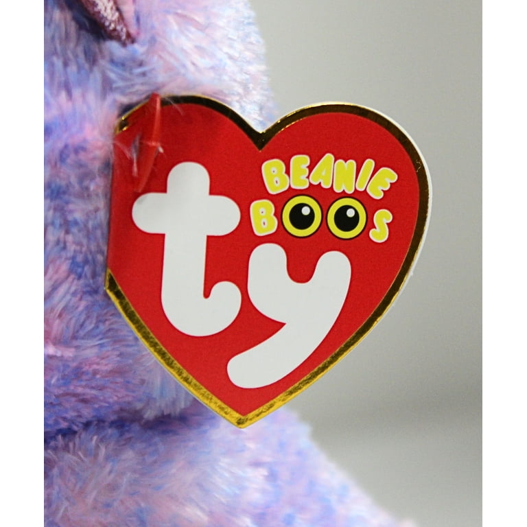 Ty Beanie Boos - Cassidy the Pink & Blue Cat – Glitter Eyes