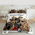 thumbnail image 2 of Homewish Leopard Print High Heel Bedding Comforter Set, Female Modern Fashion Twin Comforter Sets, Chic Bowknot Bag Reversible Bedding Set, Breathable Home Decor, 2-Piece, 2 of 8