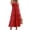 Red, variant on Women's Dresses One Shoulder Party Long Dress Sleeveless Summer Flowy Dresses Solid Colour Beach Sundress S-XL