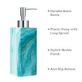 thumbnail image 5 of Siaomo Soap Dispenser with Pump, [8.45 oz] Resin with Marble Finish, Hand Soap Dispenser for Bathroom, Dish Soap Dispenser for Kitchen, Refillable Liquid - Green Marble, 5 of 9