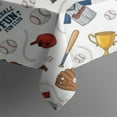 thumbnail image 3 of White Baseball Elements Pattern Rectangle Tablecloth 60"x102",Waterproof Polyester Rectangle Table Cloth, Wipeable Spillproof Polyester Tablecloth for Dining, Camping, Indoor and Outdoor, 3 of 5