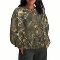 thumbnail image 2 of Makaor Women's Sweatshirt Tops Plus Size Crew Neck Tops Camouflage Long Sleeve Pullover Tees Oversized Casual Fall Winter Clothes, 2 of 7