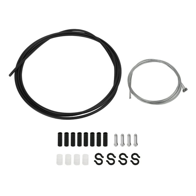 MEROCA Bike Variable Speed Brake Cable Set Tear Resistant Bicycle Brake Cable Shift Line SetBlack