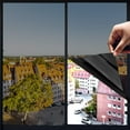 thumbnail image 2 of 17.5x78.7 Inches Anti UV One Way Privacy Window Film, Premium PET Material, Daytime Reflective Heat Sticker for Home Office Living Room, Black, 2 of 7