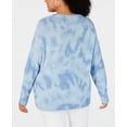 thumbnail image 5 of I.N.C Womens Cable-Knit Pullover Sweater, Blue, Plus Size, 2X, 5 of 5