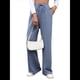 thumbnail image 3 of Pantalones Deportivos Casuales para Mujer, de Pierna , Holgados, con Cordón Ajustable, Cintura Alta, Elásticos y Bolsillos. Azul S, 3 of 10