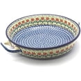 thumbnail image 1 of Polish Pottery Baker for Cooking - Round with Handles - Large - Maraschino, 1 of 4