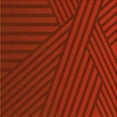 thumbnail image 1 of Ahgly Company Machine Washable Indoor Square Transitional Lava Red Area Rugs, 6' Square, 1 of 7
