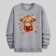 thumbnail image 4 of Ceisia Men's Regular-Fit Crew-Neck Heart-Yak Printed Casual Sweatshirt Gift, 4 of 6