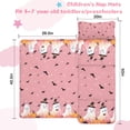 thumbnail image 5 of Pink Ghost Bat Halloween Pattern Toddler Nap Mats for Kids Preschool,50"x20" Sleeping Mat Bag or Kids,Toddler Sleeping Bag,Toddler Nap Mat or Daycare, 5 of 6