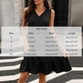 thumbnail image 3 of Karymi Summer Dresses for Women 2026 Sleeveless V-Neck Tiered Ruffle Hem Midi Dress, Solid Casual Loose Tunic Dress with Side Pockets Maxi Dress, 3 of 8