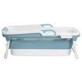 thumbnail image 3 of TidBay 51/55 inch Foldable Bathtub, Portable Bathtub for Adult Kids, Large Collapsible Tub with Handle, Freestanding Surround Collapsible Bathtub, No Lid, Hot Bath, Ice Bath, 3 of 7