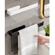 thumbnail image 1 of Toallero, gancho para toallas de baño, toallero sin taladrar, toallero autoadhesivo de pared para baño o cocina, aluminio blanco, X grande, Biały Lumten, 1 of 5