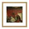 thumbnail image 1 of Troost Johanna Jewish Merchants 8X8 Inch Square Wooden Framed Wall Art Print Picture with Mount, 1 of 4