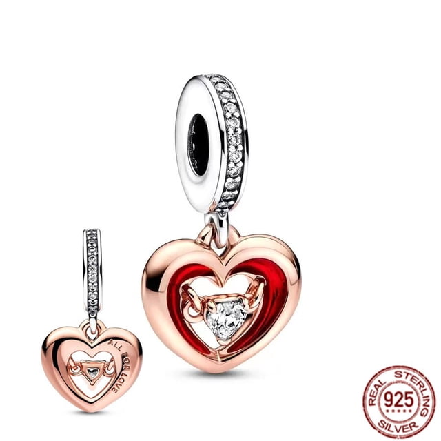 NUEVO Globo de luciérnaga de plata esterlina 925 Bubble Tea & Abalorio colgante de oso de peluche compatible con pulsera Pandora Original, regalo de joyería DIY Dengxun unisex