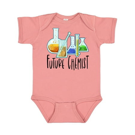 

Inktastic Future Chemist with Beakers Test Tubes and Formulas Gift Baby Boy or Baby Girl Bodysuit