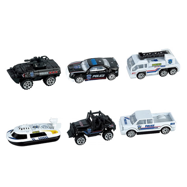 Allay Toys Toys Friction Powered Transport Vehicles Boys Girls Niños Conjunto educativo Fiesta Favors Favores Suministros Tipo 4 6 Piezas kenally FN001044-04B