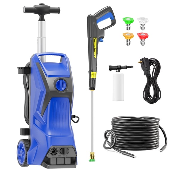 Electric Pressure Washer 4600PSI MAX 3.5GPM, Efficient Dirt Removal, with 4 Adjustable Nozzle, 500ML Soap Tank, Total Stop System for Car, Home, Driveway, Patio Cleaning