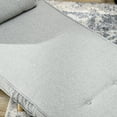 thumbnail image 6 of HOMCOM Modern Rubber Wood Metal Polyester Linen Solid Print Adjustable Backrest Chair, Light Gray, 6 of 9