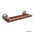 thumbnail image 4 of Prestige Regal Collection Solid IPE Ironwood Shelf with Gallery Rail - Polished Nickel / 16 Inch, 4 of 5
