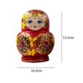 thumbnail image 3 of 10 Pieces Creative Russian Nesting Dolls Matryoshka Dolls For Decor Birthday Gift Ornaments Collection Rojo Hugo Muñecas de anidación, 3 of 10