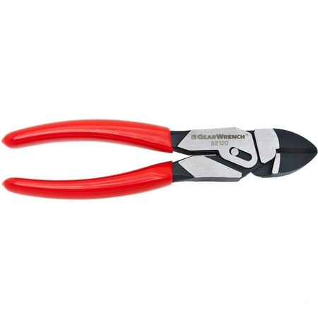 

Gearwrench 8 in. PivotForce Diagonal Cutting Compound Action Plier Professional Easy-Clean Dipped Grips Forged Steel 1 each sold by each