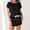 Black, variant on MAIHAN Women Shorts Sets Outfits Summer Clothing Sets Short Sleeve Sets Pant Sets Women 2 Piece Outfits for Casual and Summer Wear