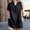 Blue, variant on Women's Casual Dress Women's Solid Color Button Front Fashion Short Sleeve Top for Everyday Wear Blue L