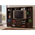 thumbnail image 2 of Maklaine Contemporary 4-piece Wood Entertainment Center in Cappuccino, 2 of 6