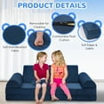 thumbnail image 3 of 8pcs Modular Kids Play Couch, DIY Creativing Kids Explorer Floor Sofa , Versatile Convertible Foam and Floor Cushion for child Boys and Girls, 3 of 8