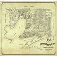 thumbnail image 2 of Unknown 21x20 White Modern Wood Framed Museum Art Print Titled - Chambers County Texas - 1901, 2 of 4